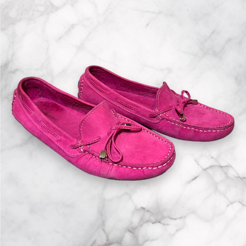 Saks Fifth Avenue Suede Driving Moccasin Loafers